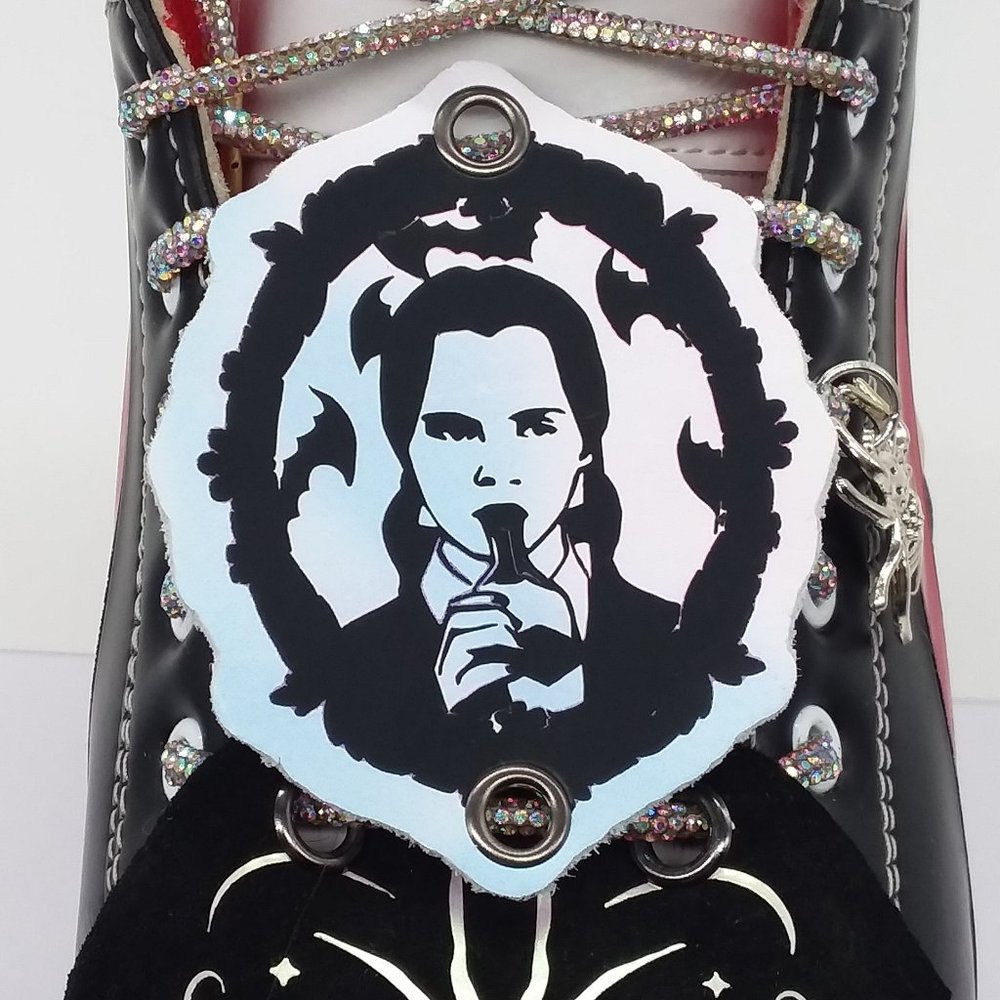 Wednesday Addams shoe charm for skates and boots